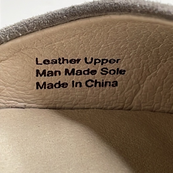 Joe’s Grey Suede Stacked Heel Tan Ankle Strap Pumps Heels Size 7.5 - Picture 10 of 13